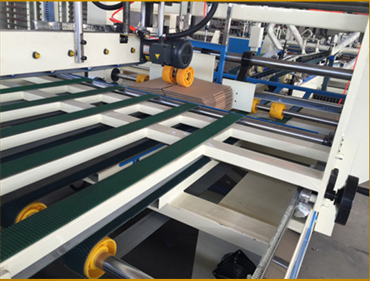 Fully Automatic Corrugated Paperboard Box Folding and Gluing Making Machine