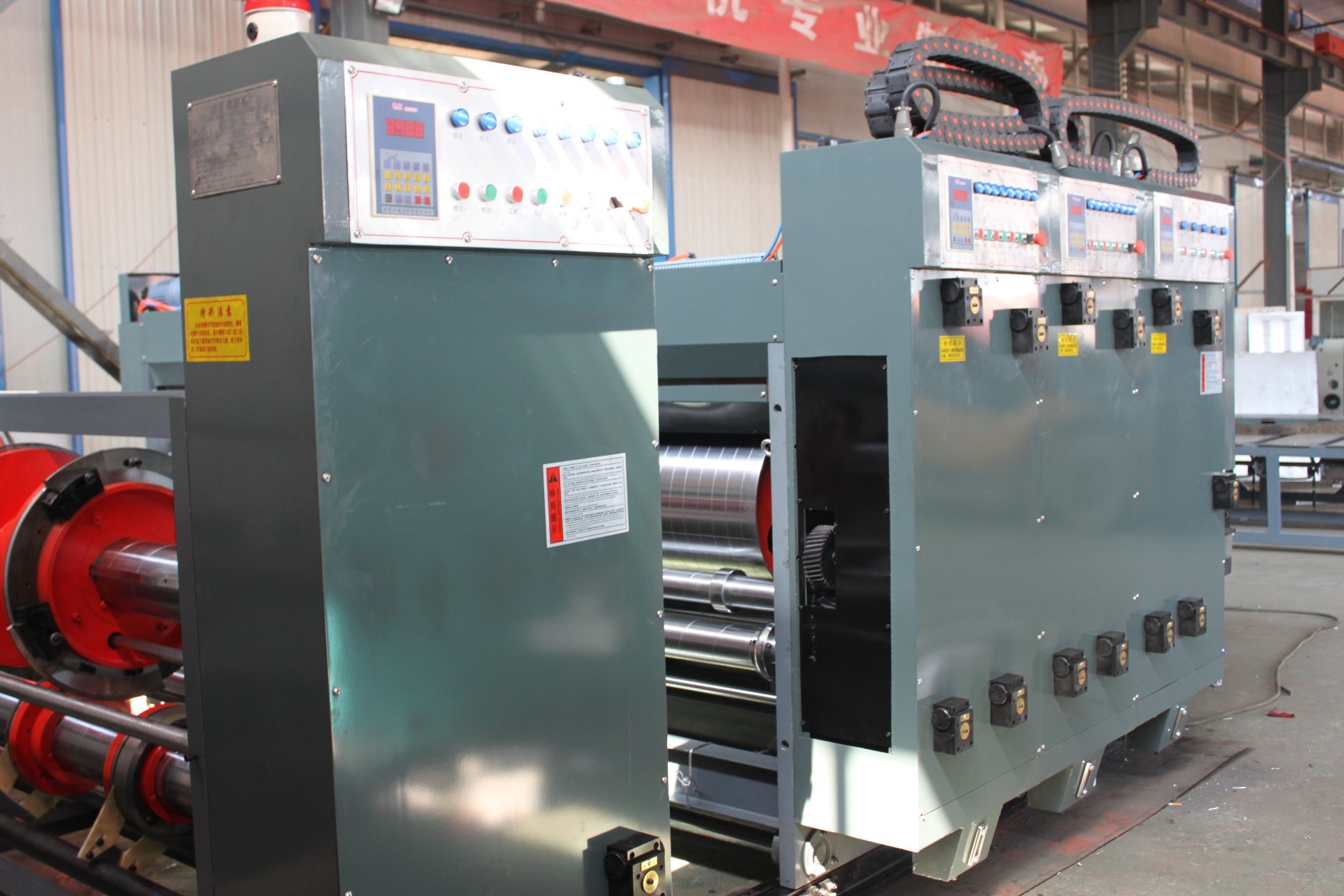 Fexo Ink Corrugated Paperboard Printing Pressing Slicing Corner Slotting Machine