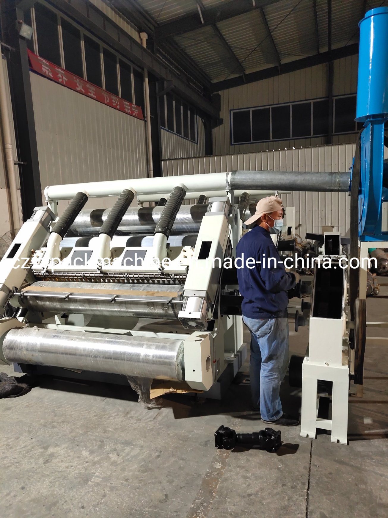 Single Face Corrugated Paper Cardboard Machine Production Line
