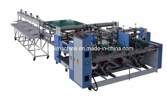 High Speed Double Pieces Folder Gluer Machine for Corrugated Offset Box Making