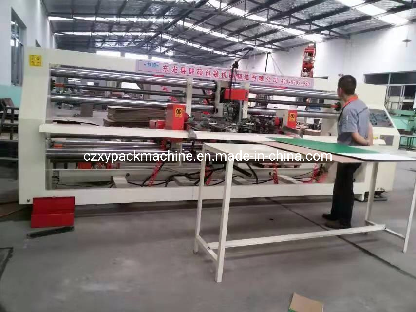 High Quality Double Servo Stitcher for Two Pieces Bigger Box Forming