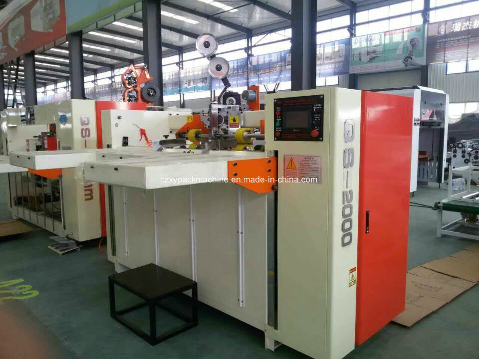 High Speed Semi-Auto Corrugated Boxes Stapling Machine with Turnover