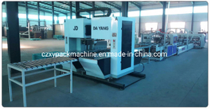 5ply Corrugated Box Gluing and Strapping Machine Inline