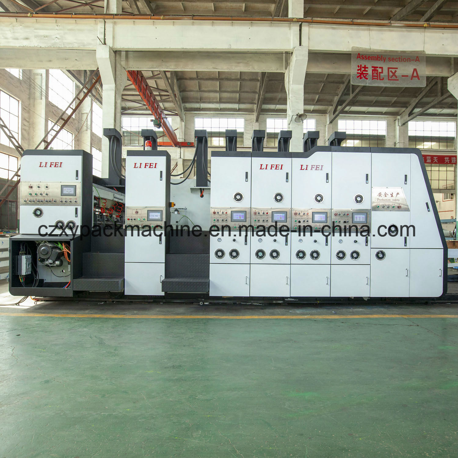 High Definition Pizza Carton Box Printer Printing Slotting Die Cutting Packaging Corrugated Machine