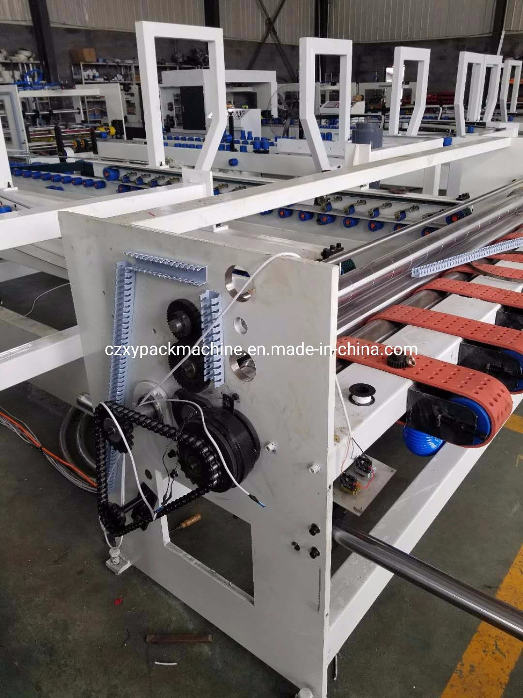 Full Automatic Folding Gluing 5ply Box Forming Machine