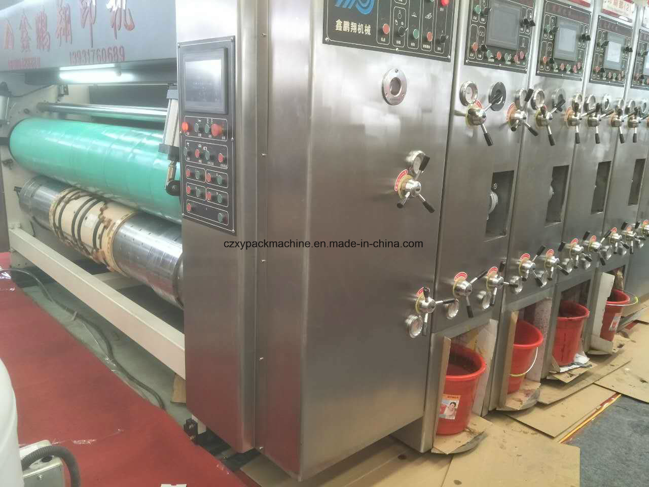 Corrugate Paperboard Flexo Ink Printer Slotter Die Cutter Machine