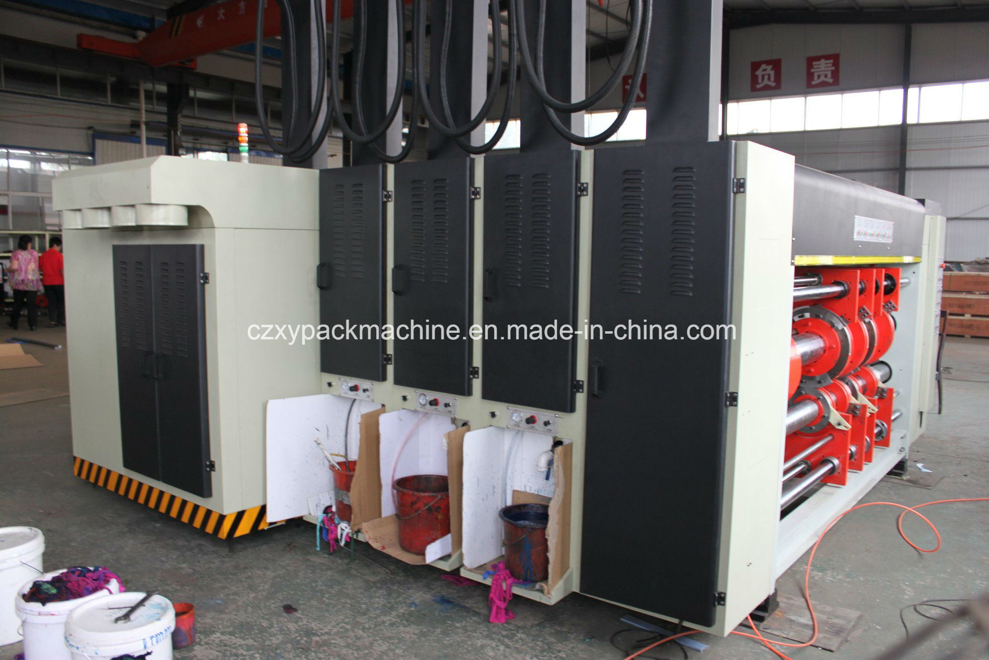 Gyk-A1270X2800 High-Speed Four-Color Printing Slotted Round Die-Cutting Machine