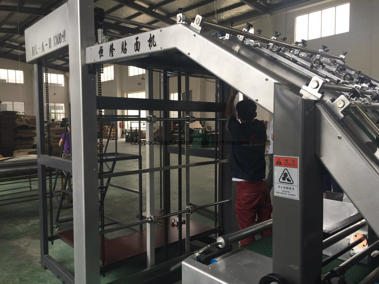 Hebei High Speed Automatic Corrugated Sheet Board Flute Laminating Machine