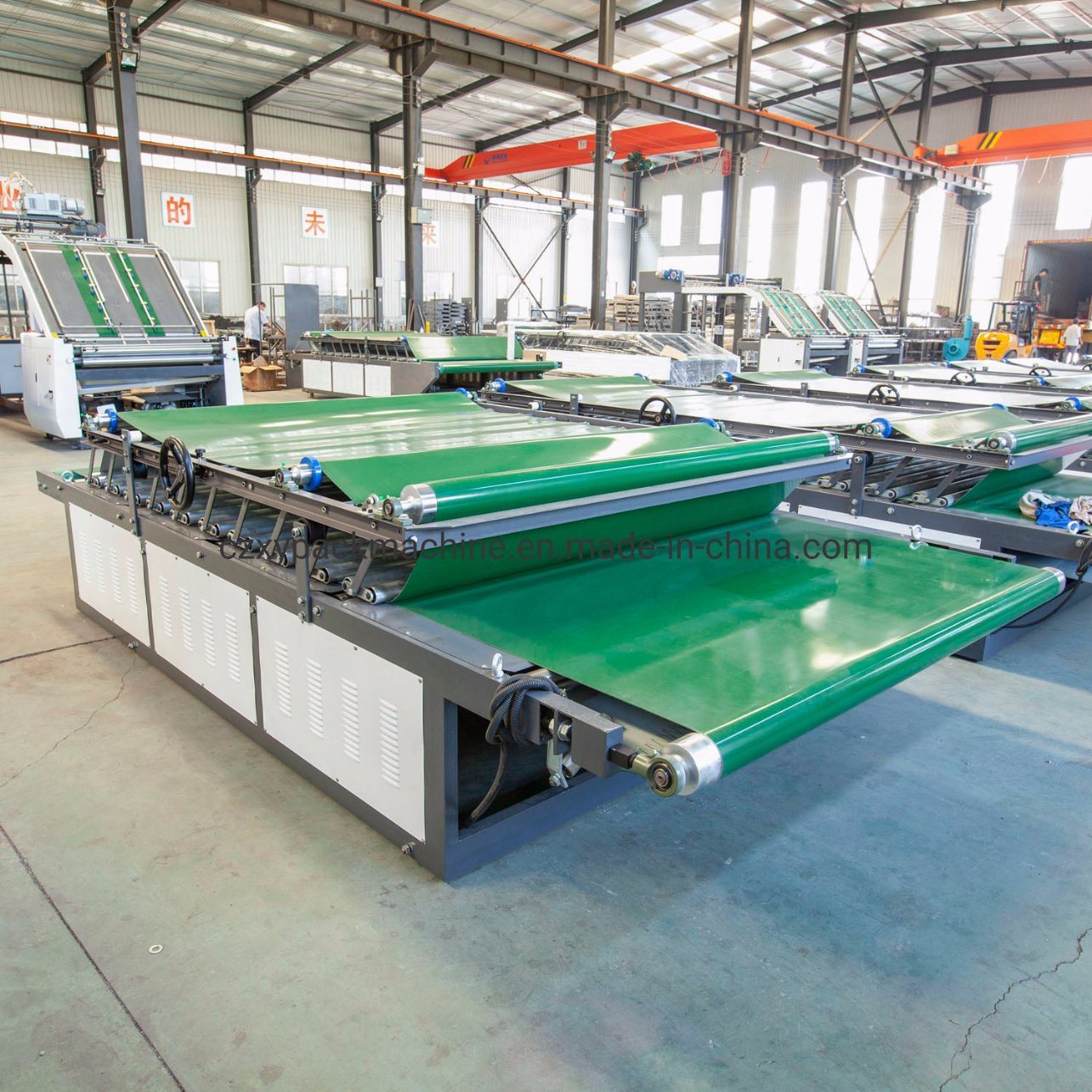 Full Automatic 3ply Colorful Corrugated Box Flute Laminator Pasting Machine