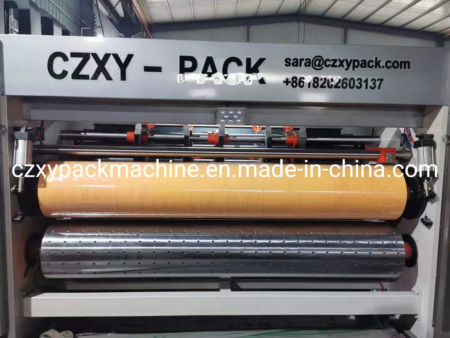 Lead Edge Feeding 4 Color Printer Slotter Rotary Die Cutter