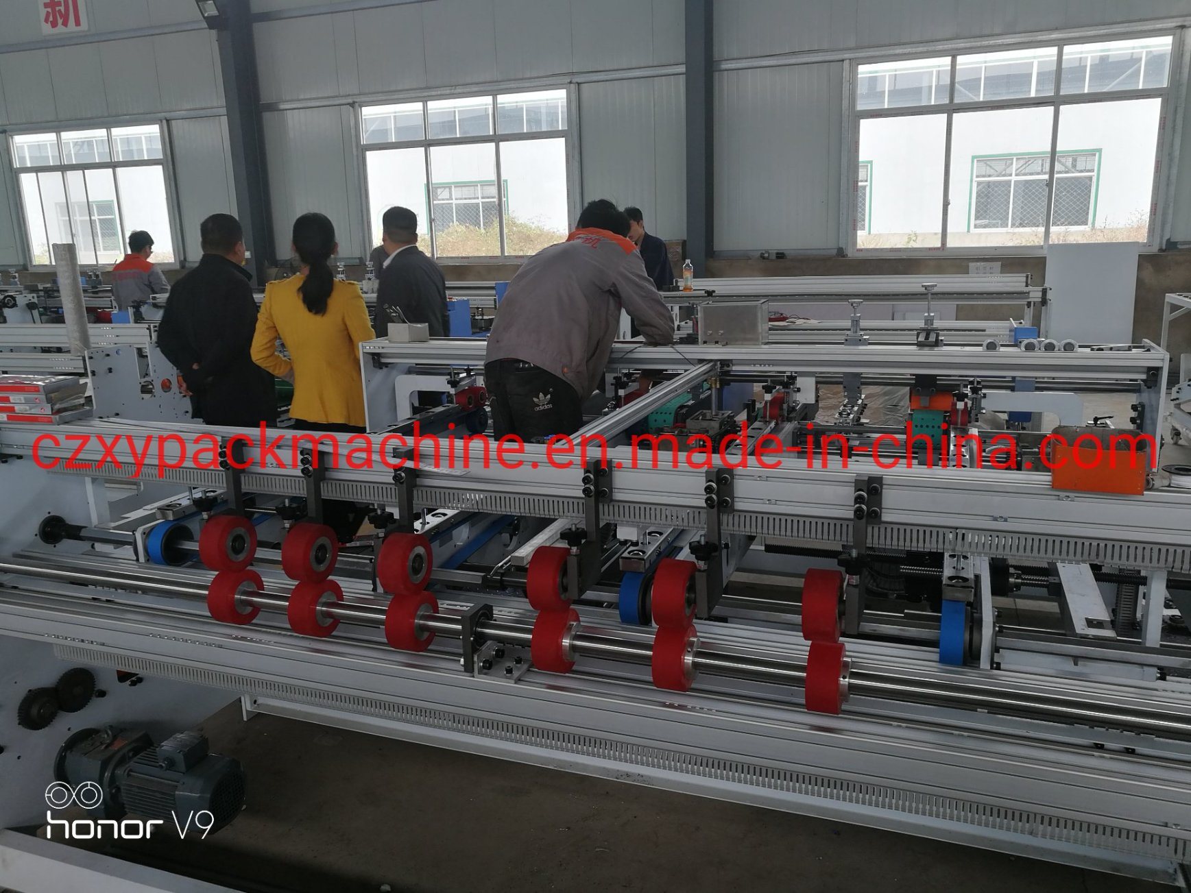 Automatic Double Pieces Folder Gluer Machine for 3ply Corrugated Offset Box